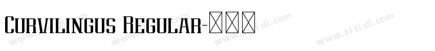 Curvilingus Regular字体转换